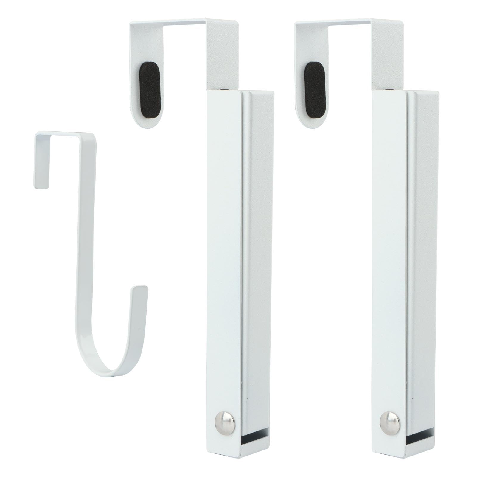 Pilarmuture 2Pcs Over The Door Hook Rack,Heavy Duty Hanger Clothes Drying Rack with Hook,Folding Clothes Drying Rack for Balcony, Bedroom,Bathroom,Apartment,Laundry Room,Dormitory