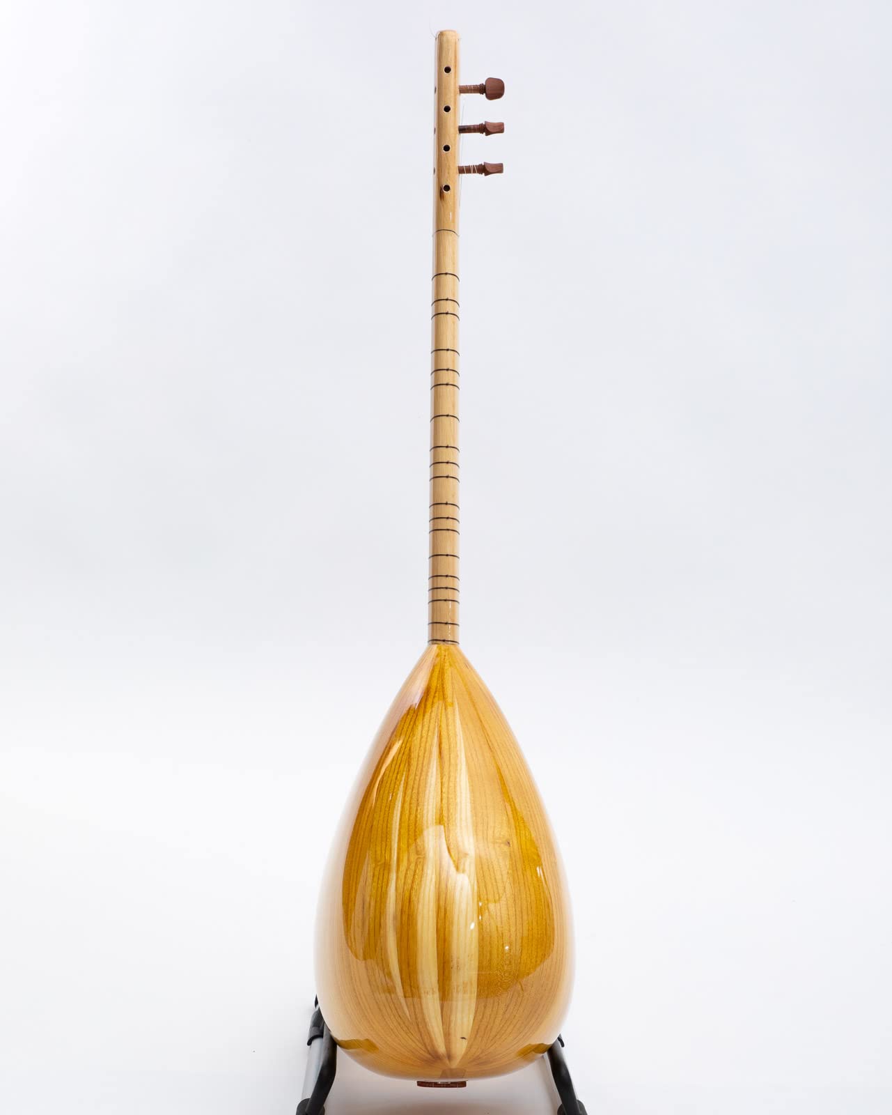 Saz Baglama court turc en bois de mûrier fait main + accessoires