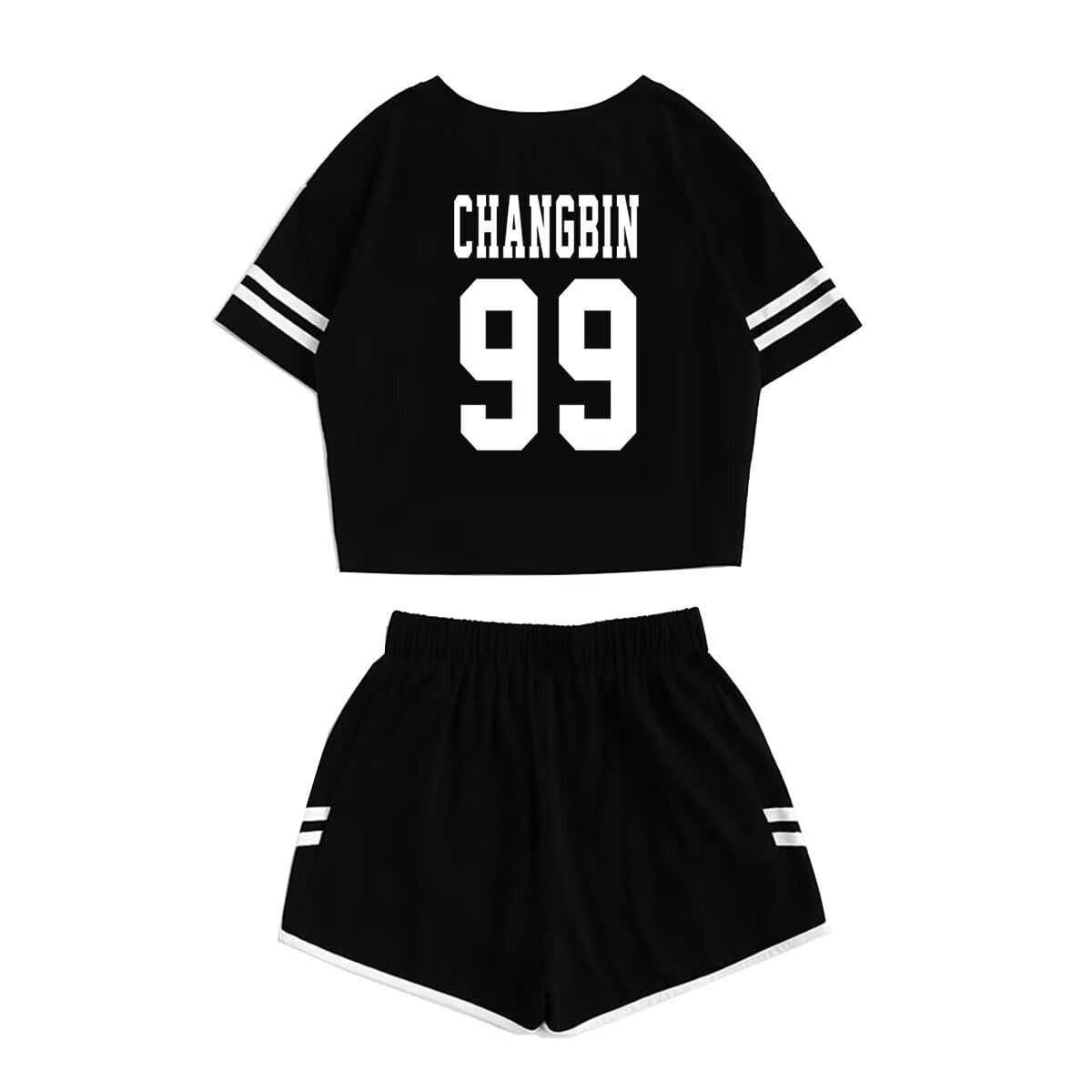 JUNG KOOK SKZ Shirt + Shorts Set Merch Hyunjin Felix Leeknow Bangchan Changbin Seungmin Shorts T-Shirt Tee