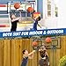 HYES 2 Player Basketball Game, Dual Shot Over The Door Mini Basketball Hoop Indoor with Scoreboard, Basketball Toy Gifts for Kids Boys Girls Adults, Suit for Bedroom/Office/Outdoor/Pool, Blue