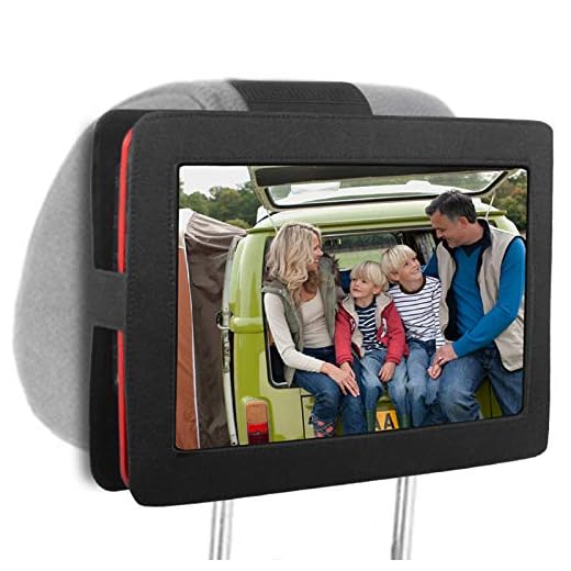 JEKERO 16.9 Inch Car Headrest Mount Strap Holder Suitable for 16.9'' Portable DVD Player