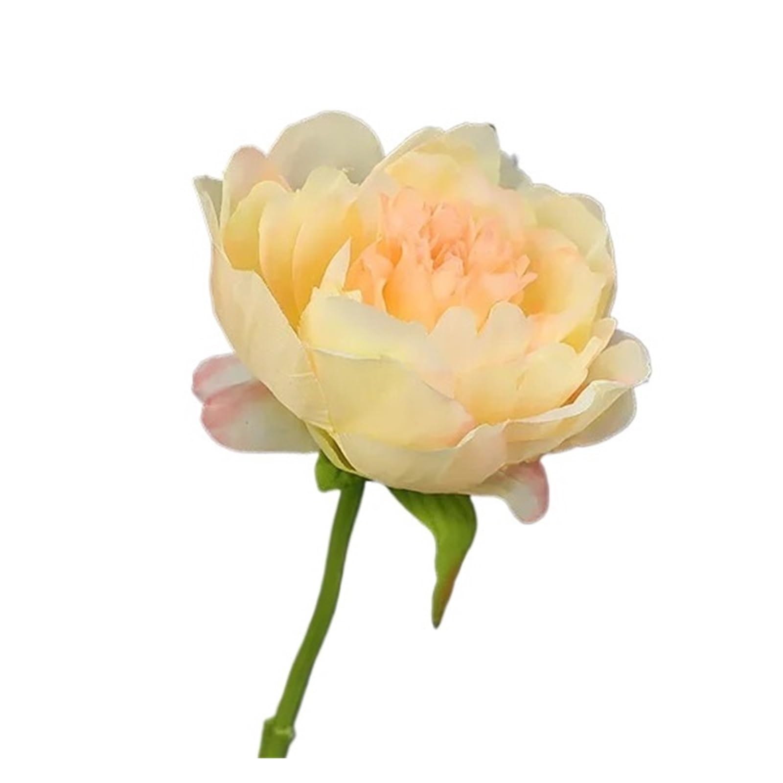 Casetlong 10Pcs For Home Decoration Fake Flowers Bouquet Wedding Decor Party Photography Props(Pink yellow)