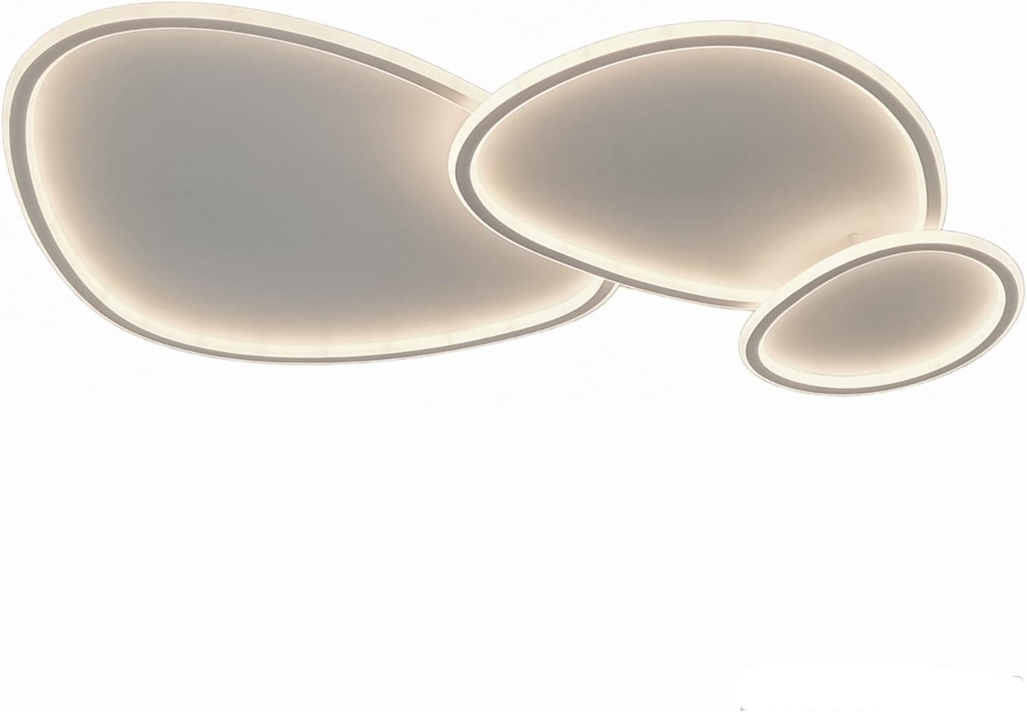Plafoniera a led moderna a soffitto con telecomando e app per selezionare colore della luce e luminosità lampada adatta per camera da letto salone soggiorno cucina locali 100W PN-23