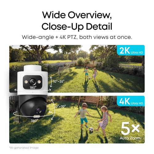 eufy NVR System E50 4-Cam Kit 4K Dual-Lens Bullet-PTZ 2TB HDD 24/7 Recording Color Night Vision - image 2