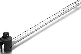 00206A 1/2" Breaker Bar, 1/2-Inch Drive 24-Inch Breaker Bar, Flex Head Chrome-Moly Cr-Mo, Lug Nut Wrench, Tire Bar, Cheater Bar