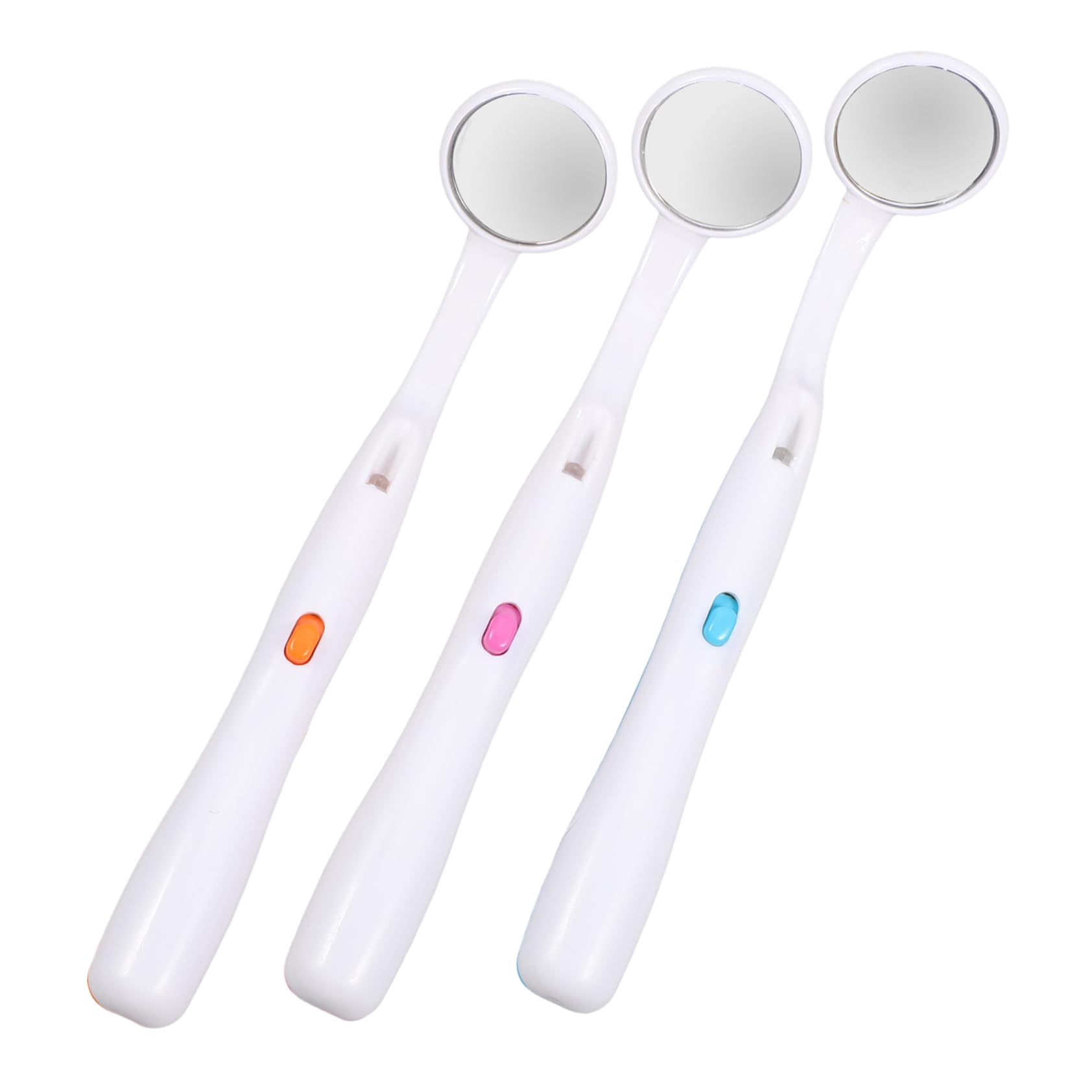 Mobestech 9pezzi Specchietti Dentali Led Antiappannamento Per Ispezione Orale Per Cura Con Luce Ergonomico Colori