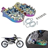 JFG RACING Dirt Bike Foot Pegs,Enamelling CNC Rest Pedal Footpegs for YZ65 18-23/YZ85 02-23/ YZ125 9