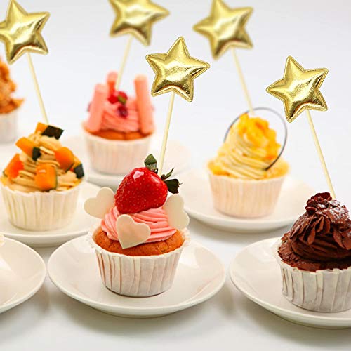 Handgemaakte gelukkige verjaardagstaarttoppers, 5 0 stks Gekleurde harten + 5 0 stks Gekleurde sterren + 5 0 stks Gekleurde kronen, herbruikbare gepersonaliseerde verjaardagstaartdessert decoratie -ac - Image 6