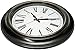 Bernhard Products Extra Large Wall Clock, 18 Inch, Dark Brown, Quartz Silent, Battery Operated, Non-Ticking, Decorative Roman Numeral, Stylish Clock, Accurate Timekeeping