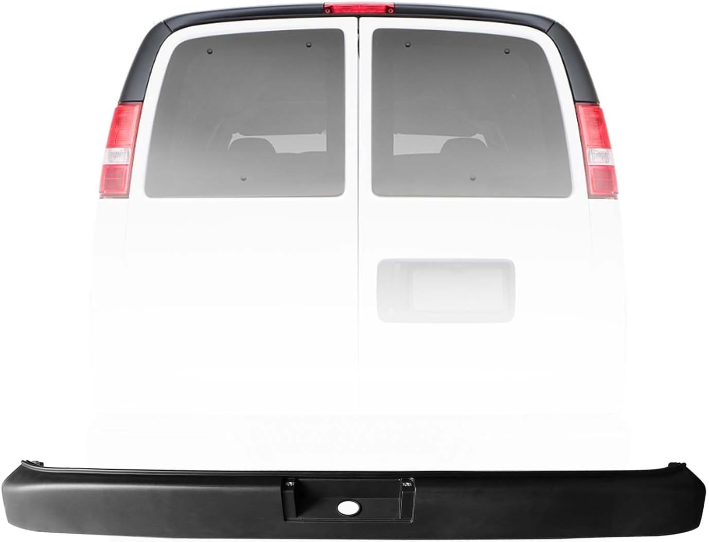 Exterior Rear Upper Trim Applique Molding Compatible with 2003-2025 Chevy Express & GMC Savana Replaces 22825852