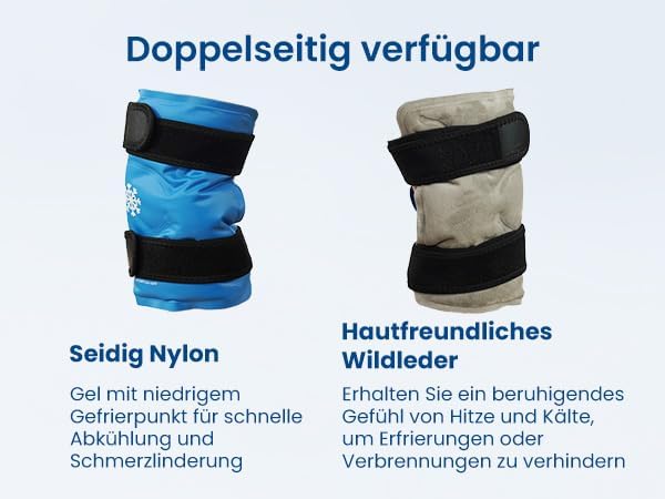 Miniatura 7 de Bolsa de hielo para aliviar el dolor de rodilla, envoltura de hielo de gel reutilizable para lesiones de piernas, hinchazón, cirugía de reemplazo de