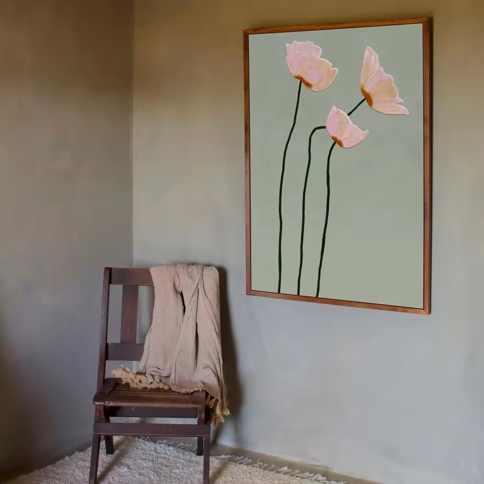 Toile imprimée chic coquelicot de style moderne pour une finition raffinée