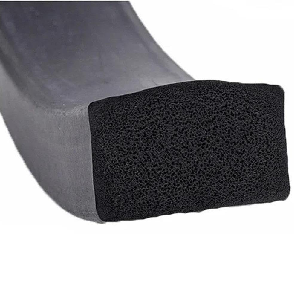 Bande d'étanchéité carrée en caoutchouc mousse EPDM de 5 m, bande d'étanchéité rectangulaire anti-poussière et insonorisée(20x3mm)