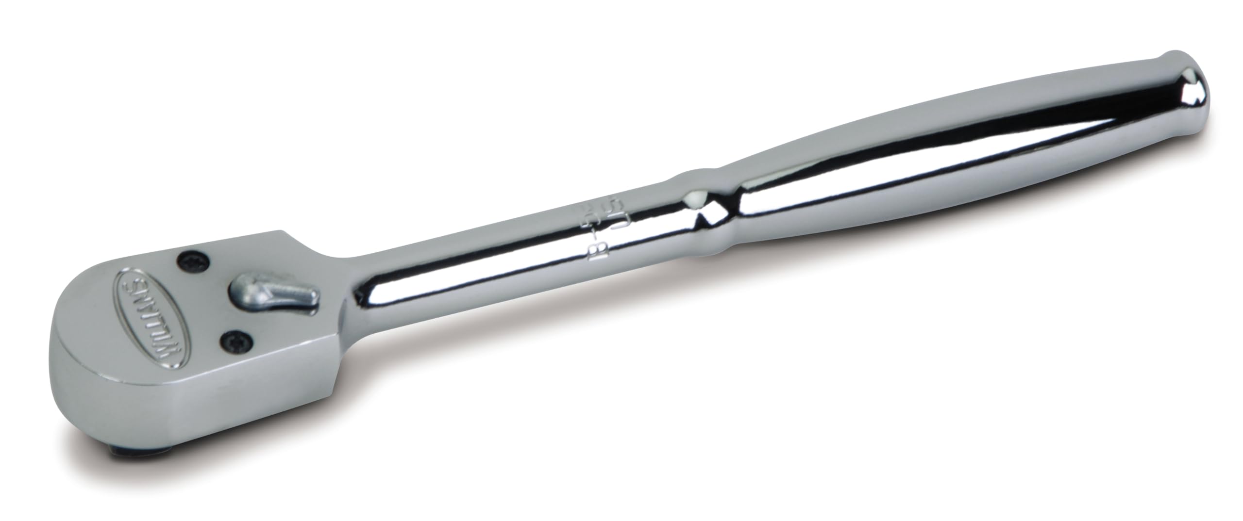 - JHWB-52EHA 3/8 Inch Drive Enclosed Head Ratchet, 8 Inch Length, Chrome Vanadium Steel, Chrome Finish, Sealed Head, Comfort Grip Handle, 36-Tooth Gear, Reverse Lever