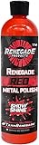 Renegade Products Red Liquid Metal Polish - Metal Polish & Car Scratch Removal, for Use on Chrome, Stainless Steel, & Aluminum, Cleaner & Polish for Cars, Trucks, Bikes