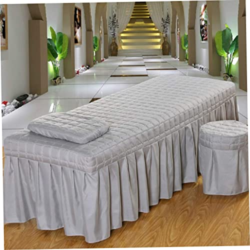Sábana para mesa de masaje con falda de 190x80cm colcha de cobertura completa 6
