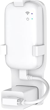 Outlet Wall Mount for Blink Sync Module Core, Sync Module Core Mount Bracket for Blink Security Camera Outdoor/Indoor with USB 3.0 Short Cable, No Messy and No Drill, Save Space-White