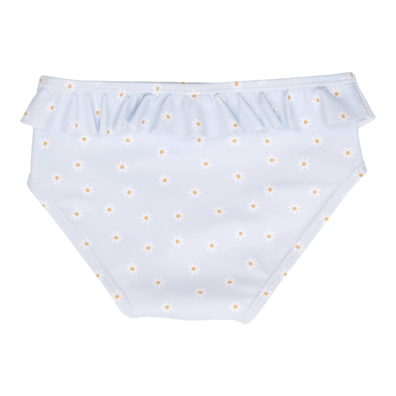 Little Dutch Bikinihose Badehose mit Rüschen für Baby Mädchen (Gr. 62/68) hellblau - Daisies