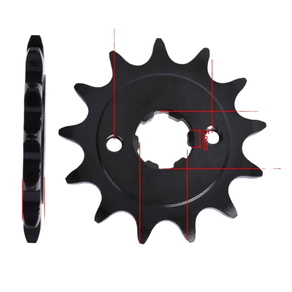 Kit de piñón de cadena delantera y trasera para motocicleta 520 13T 51T Compatible con CRF230 F 3 4 5 6 7 8 9 A B C D E F G H J K 2003 2019
