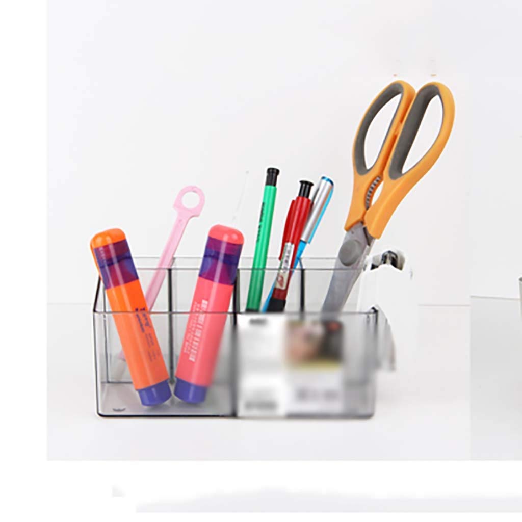 Scatola portaoggetti da scrivania Scatola portaoggetti Trasparente Forniture per Ufficio per la casa Multifunzione Scatola portaoggetti in plastica
