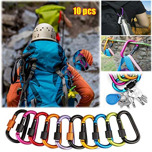 D-ring in alluminio con moschettone con