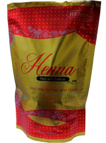Tinte para el cabello Henna Color Rojo (Hemani) 150gm