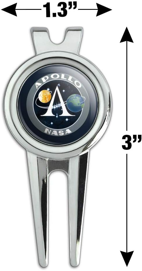 review GRAPHICS & MORE NASA Apollo Space Program Patch Golf Divot Repair Tool and Ball Marker
