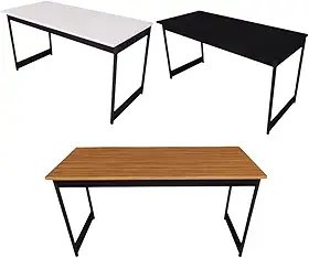 Mesa Estilo Industrial Guto 1,35 Metros Escritório Escrivaninha Computador Camaleão (Branco)