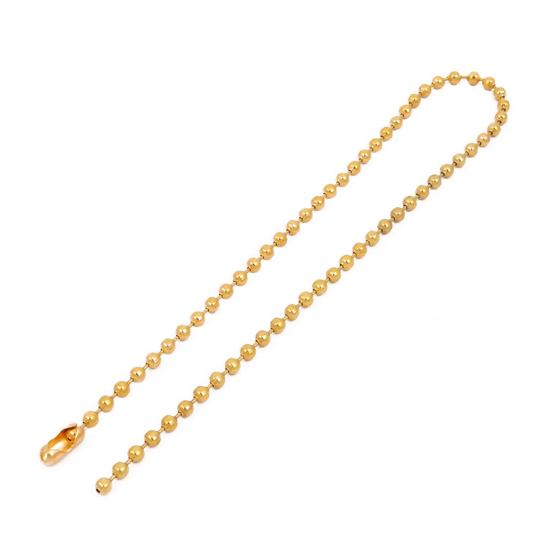 Aexit 3pcs 3mm Lighting fixtures and controls Dia Metal Plated Iron Beaded Connector Ball Key Chain 30cm Length