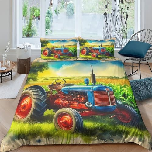 Housse de couette tracteur à fermeture éclair pour changer vos draps facilement sans effort - 2