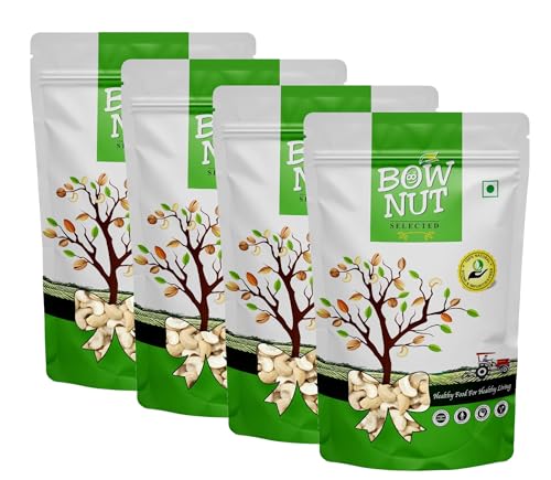 Image of Bownut Kaju Tukda (Cashew Broken) 800 Grams (200gm X 4) | High Protein Cashew Kernels for Energy, Fiber and Immunity | Delicious Crunchy Nutritious Small Size Cashew Nuts | Tasty Chota Tukda Kaju for Kheer, Halwa and Biryani