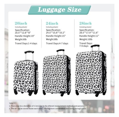 Hardshell Luggage Set 3 Piece Spinner, TSA Lock, Lightweight PC Suitcase - 20 24 28 Inch4
