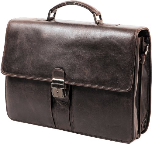 Cartable Gérard Henon Outland en Cuir De Vachette Vieilli Pleine Fleur GH 8326