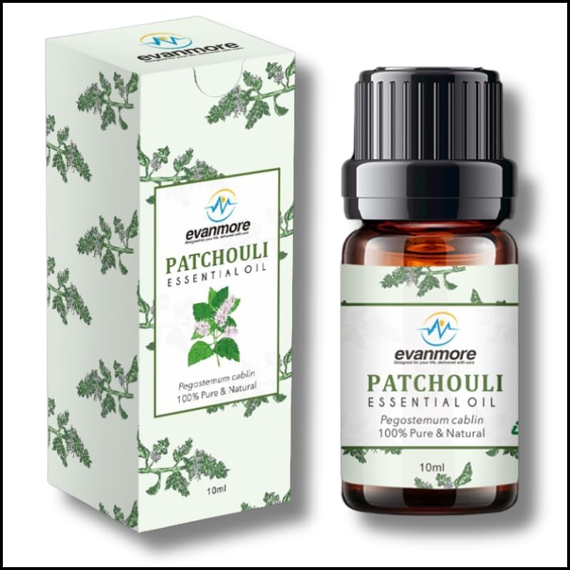 Patchouli Essential Oil 10ml 100% Pure Natural Undiluted Cruelty Free Oils for Diffuser Diffusers Burners Premium Quality Aromatherapy DIY Candle Making Vegan Pegostemon cablin (10ml, Patchouli)