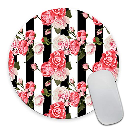 Smooffly SMGM-MP6556 Rundes Mauspad Rosenmuster