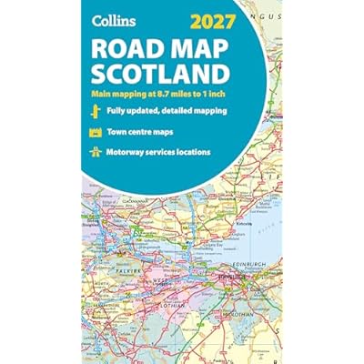 Collins Road Map of Scotland 2027 (Folded map)