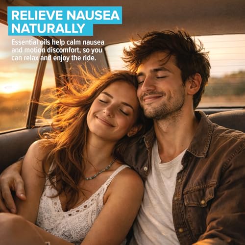 Image of MOXE Nausea Nasal Inhaler Sticks, All Natural Essential Oil Blend, Ginger, Cardamom, Peppermint, Sweet Orange, Upset Stomach, Headaches, Easy-to-Use Portable Aromatherapy, 1 Pack