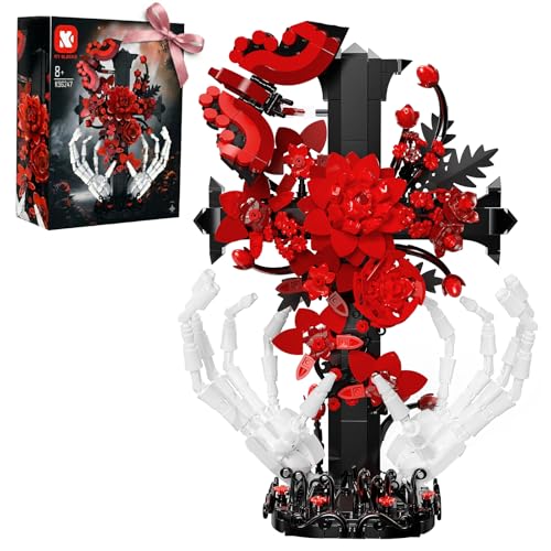 Gothic Decor Gothic Cross Skull Hands Building Set Halloween Decor(901PCS) - image 1