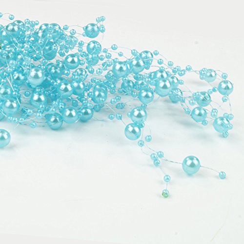 Goodymax 6,5 m Perlengirlanden Türkis - Perlengirlande Dekoschnur Perlenkette Cover