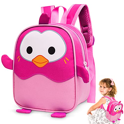 AIOSUY Kinderrucksack Jungen,Kinderrucksack Animal,Tier Cartoon Rucksack,Kleine Pinguin-Schultasche,Kindergarten Rucksack,Grundschultasche Jungen,Blaue Schultasche,für Kinder Jungen(Pinguin) Cover