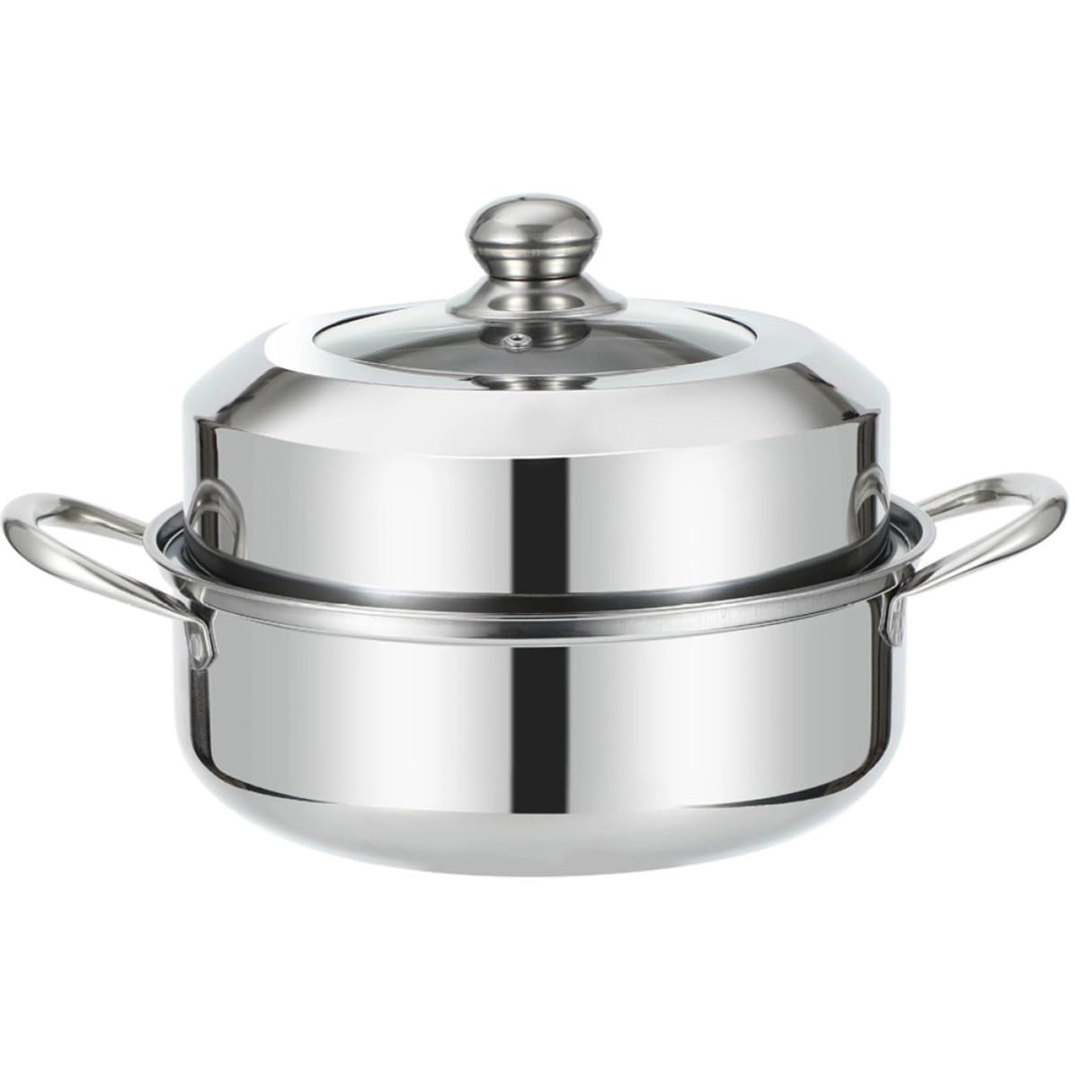 Cuiseur vapeur double couche anti-brûlure, marmite inox pour réussir toutes vos cuissons