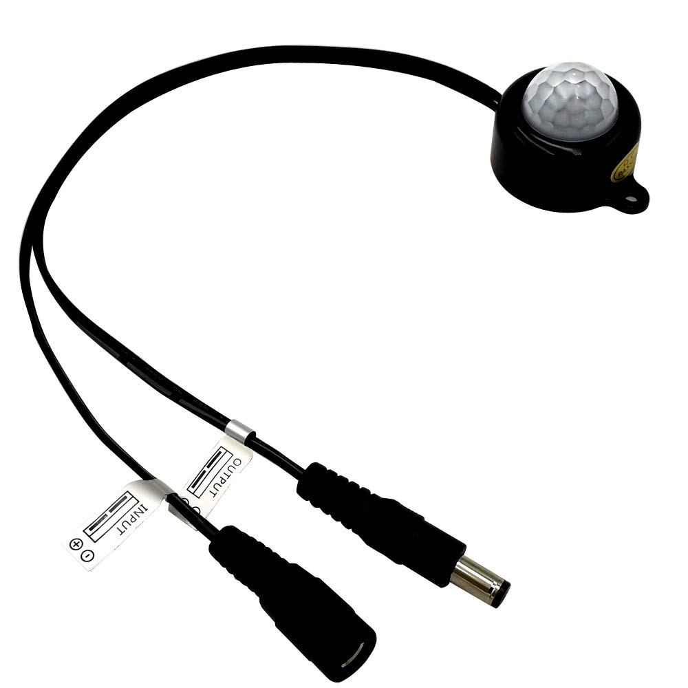 DC 6V 12V-24V 5A Photoswitch Lighting Activated Light Sensor Switch with DC Cable for LED Strip Light Camera Motor (Black - Image 4