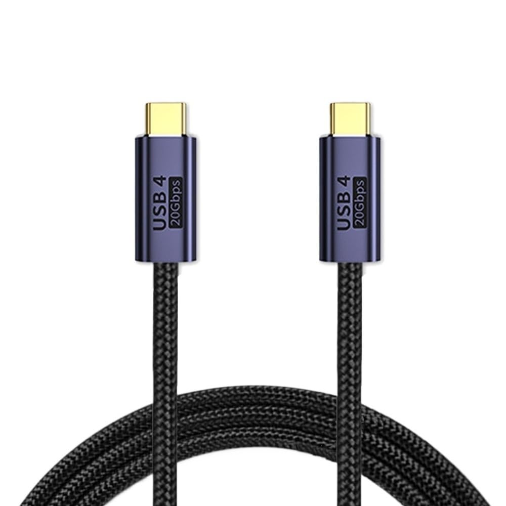 Cable de datos USB 4 PD 100W 5A 20Gbps 8K @60HZ Carga rápida*/ing USB tipo C a tipo C Cable (100 W 20 Gbps B, 300 cm)