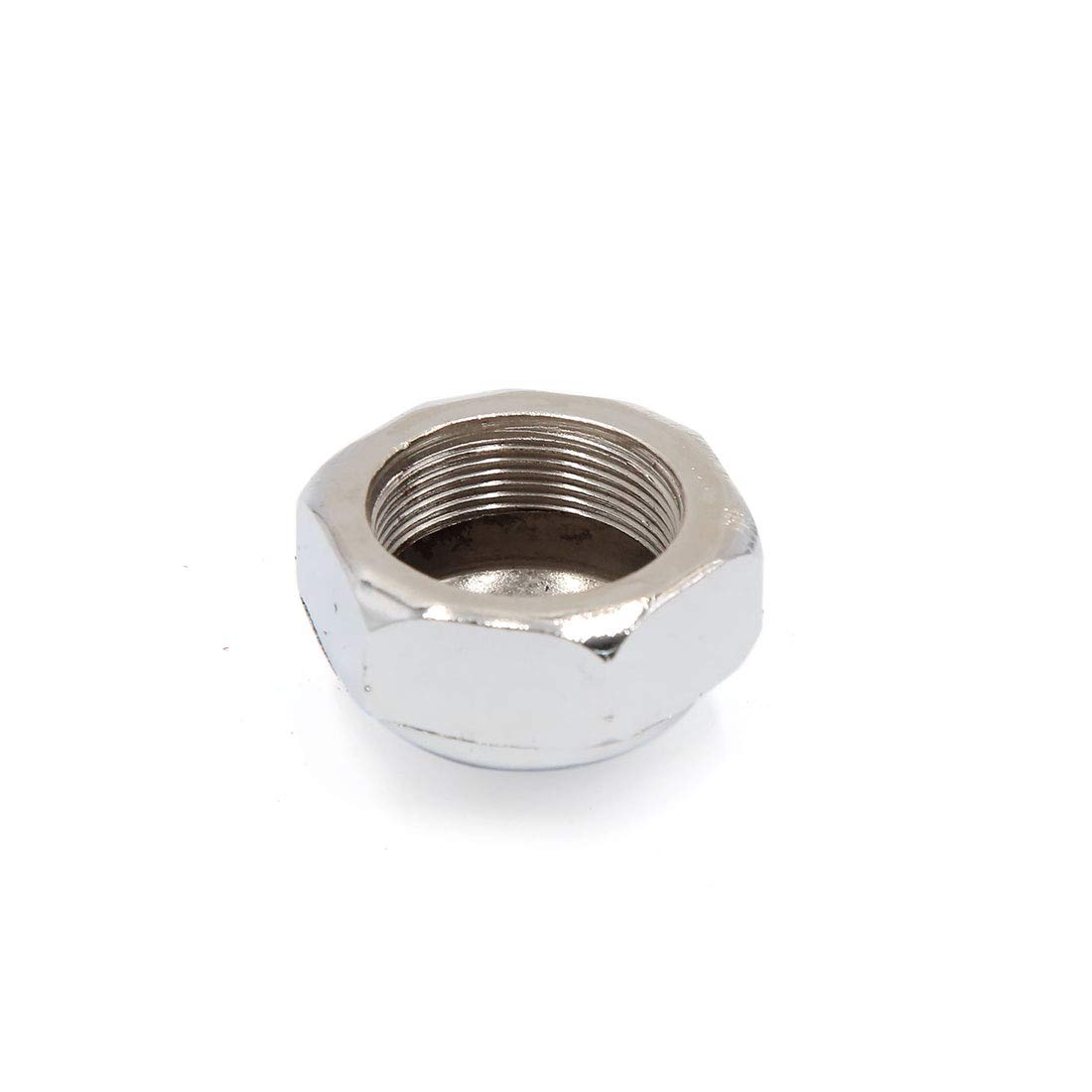 sourcingmap 2 Pcs M22x1.0 Thread Metal Steering Wheel Shaft Cap Acorn Hex Nuts, Silver Tone, 13 x 10 x 2 cm - Image 3