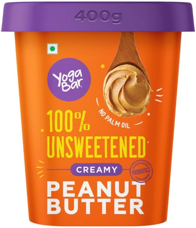100% Pure Peanut Butter | Creamy & Yummy Unsweetened | Slow Roasted | Non-GMO Premium Peanuts | No Added Sugar - 400gm
