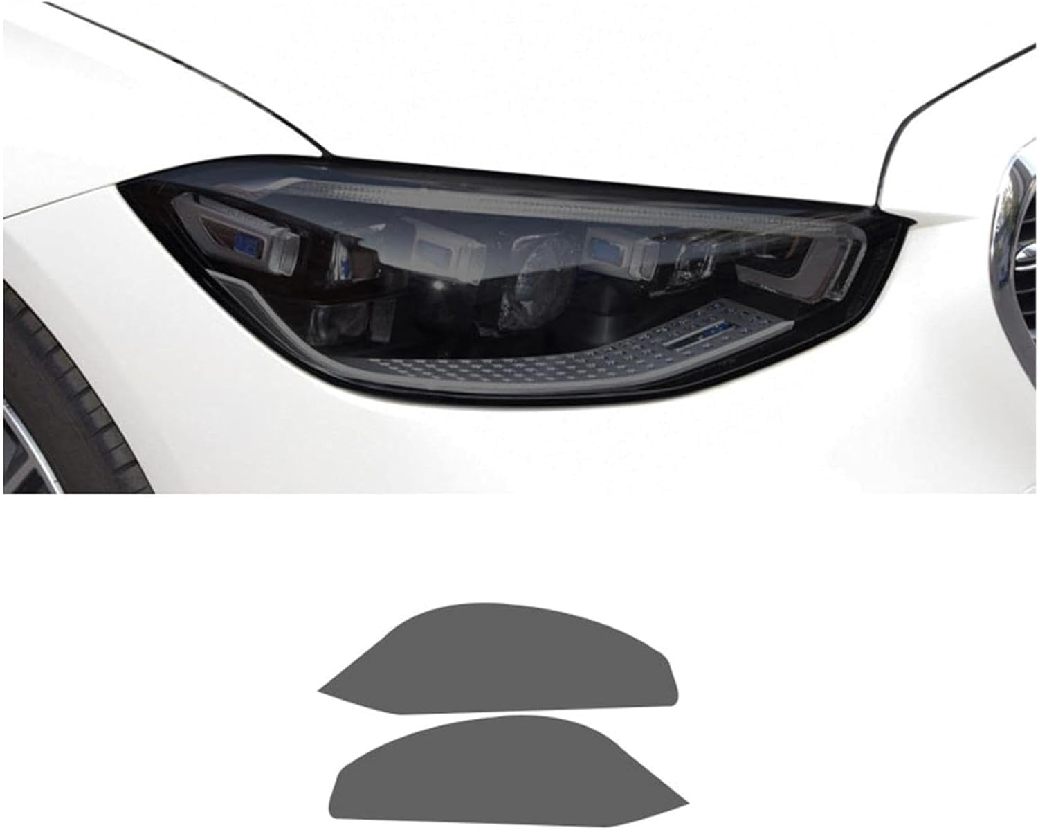SamLng Car Front Light Film for W223 2021 Precut Headlight Protective Film Car Front Headlamp Protection Film car Lights Film Headlight Anti-Scratch Non-Yellowing Protective Film