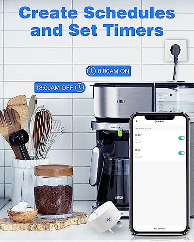 Image of Avatar Controls Smart Plug WiFi Alexa Plugs, Avatar Controls Smart Home Mini Outlet 13A Wireless Timer Socket 4 Pack Compatible with Alexa (Echo and Echo Dot), Google Home, SmartThings, No Hub