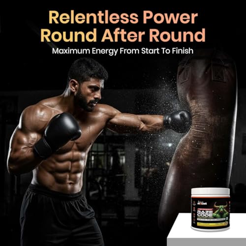 Image of BeingMount Raze Code Pre Workout Supplement, Masala Lemonade Flavour, Power Formula with X Factor, No Energy Crash, Hydration Reloaded, 200g