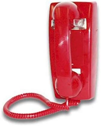 Viking K-1900W-2 Hot Line Wall Phone, Red