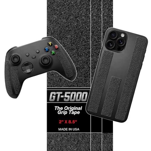 GT-5000 (6 Strips) Grip Tape for guns, cell phones, cameras, knives, tools - makes anything 'Grippy'